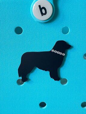 Rhinestone Collar Dog Bogg Charm-Retriever Bogg Charm-Golden Lab Bogg Charm-New